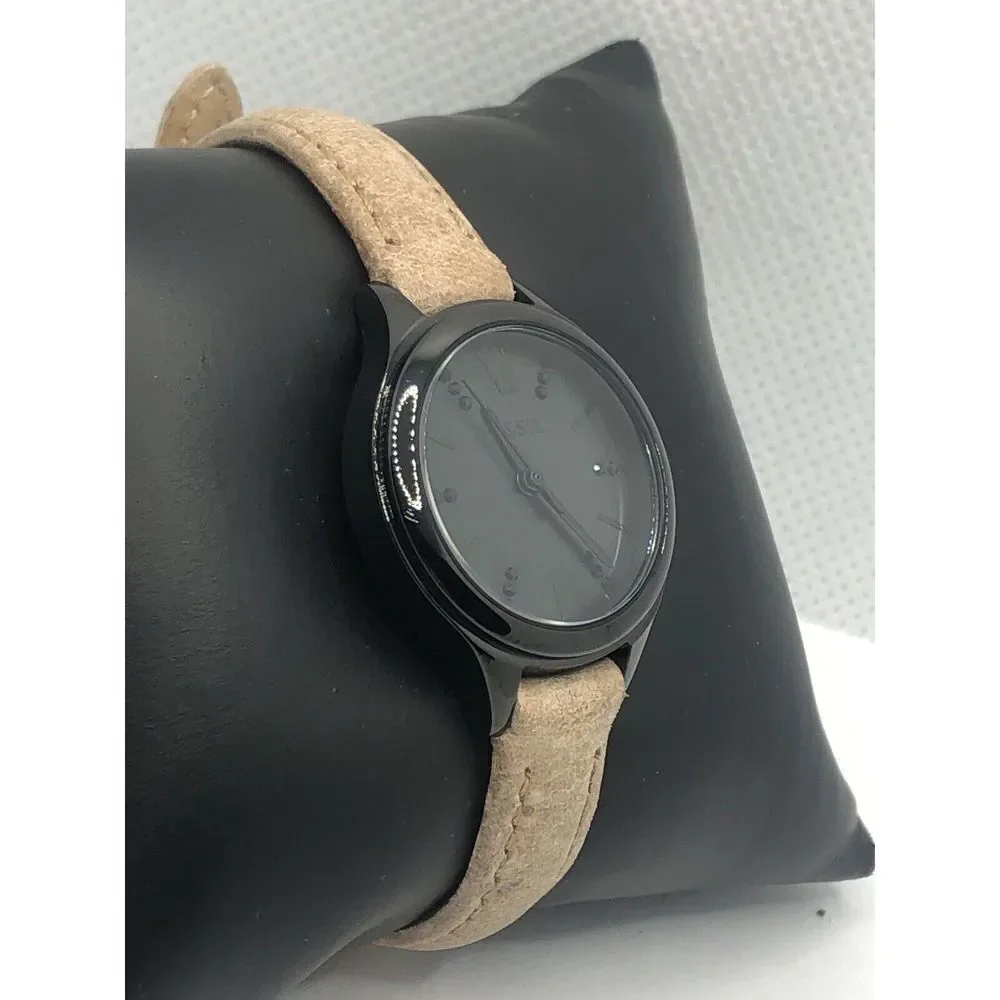 Fossil BQ3439 Women's Sand Leather Analog Black Dial Quartz Wrist Watch PQ54